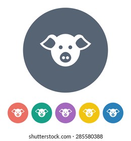 Vector illustration of modern farm icon