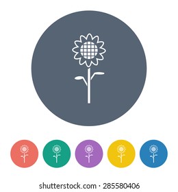 Vector illustration of modern farm icon