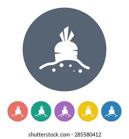 Vector illustration of modern farm icon