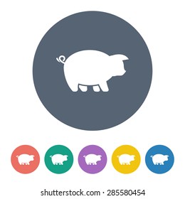 Vector illustration of modern farm icon