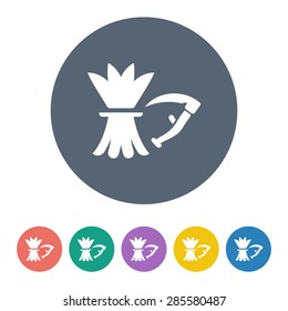 Vector illustration of modern farm icon