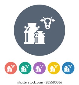 Vector illustration of modern farm icon