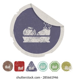 Vector illustration of modern farm icon