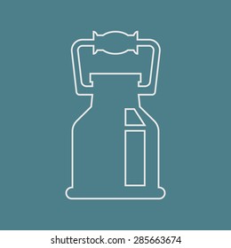 Vector illustration of modern farm icon