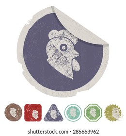 Vector illustration of modern farm icon