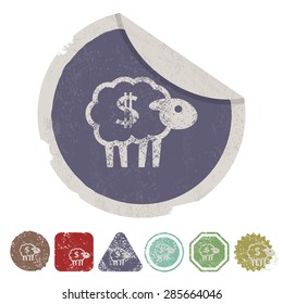 Vector illustration of modern farm icon