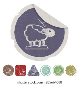 Vector illustration of modern farm icon