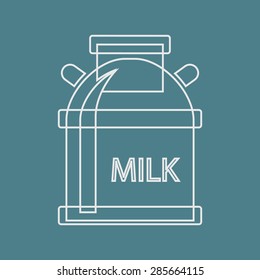 Vector illustration of modern farm icon