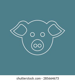 Vector illustration of modern farm icon