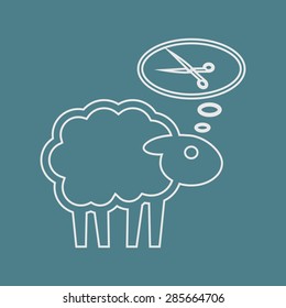 Vector illustration of modern farm icon