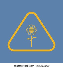 Vector illustration of modern farm icon