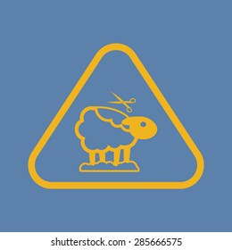 Vector illustration of modern farm icon