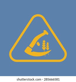 Vector illustration of modern farm icon
