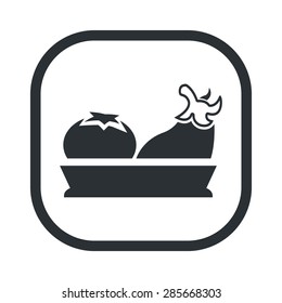 Vector illustration of modern farm icon