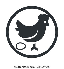 Vector illustration of modern farm icon