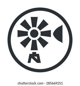 Vector illustration of modern farm icon