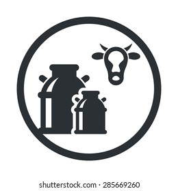 Vector illustration of modern farm icon