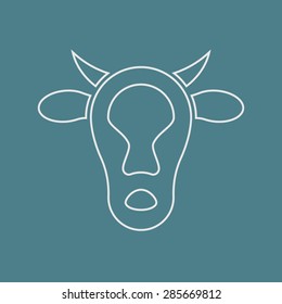Vector illustration of modern farm icon