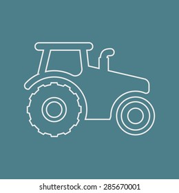 Vector illustration of modern farm icon