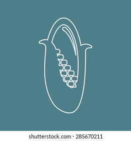 Vector illustration of modern farm icon