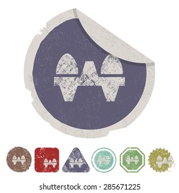 Vector illustration of modern farm icon
