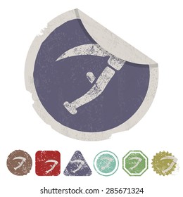 Vector illustration of modern farm icon