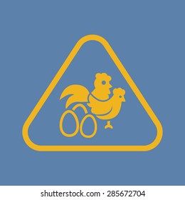 Vector illustration of modern farm icon