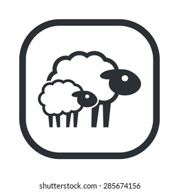 Vector illustration of modern farm icon