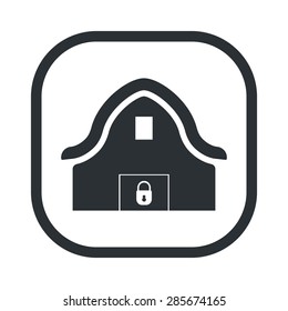 Vector illustration of modern farm icon