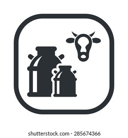 Vector illustration of modern farm icon