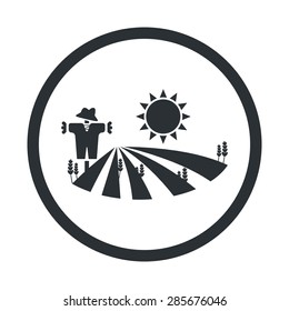 Vector illustration of modern farm icon