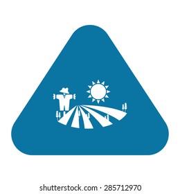 Vector illustration of modern farm icon