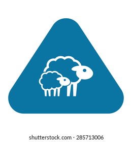 Vector illustration of modern farm icon