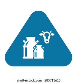 Vector illustration of modern farm icon