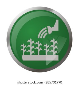 Vector illustration of modern farm icon