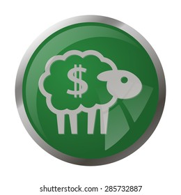 Vector illustration of modern farm icon