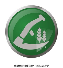 Vector illustration of modern farm icon