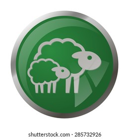 Vector illustration of modern farm icon