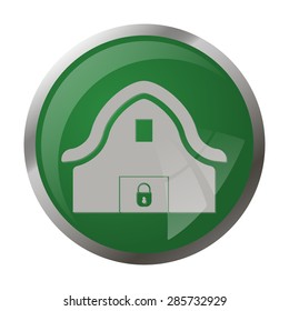 Vector illustration of modern farm icon