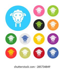Vector illustration of modern farm icon