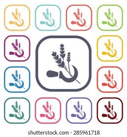 Vector illustration of modern farm icon