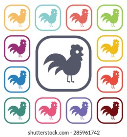 Vector illustration of modern farm icon