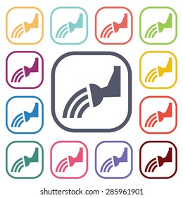 Vector illustration of modern farm icon