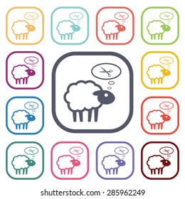 Vector illustration of modern farm icon