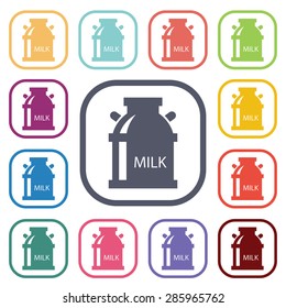 Vector illustration of modern farm icon