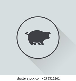 Vector illustration of modern farm icon