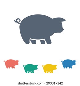 Vector illustration of modern farm icon