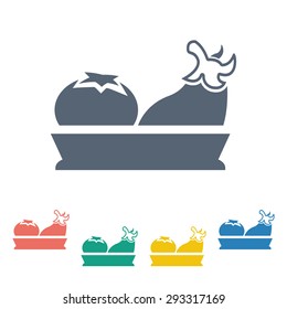 Vector illustration of modern farm icon