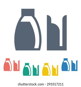 Vector illustration of modern farm icon