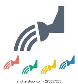 Vector illustration of modern farm icon